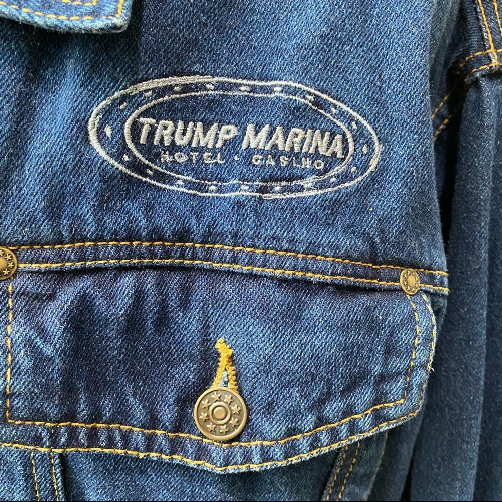 🍄 3/$30 Trump Marina Vintage Trucker Jacket - Picture 2 of 11